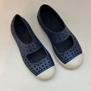 Native Navy Blue Mary Jane Slip-On Shoes